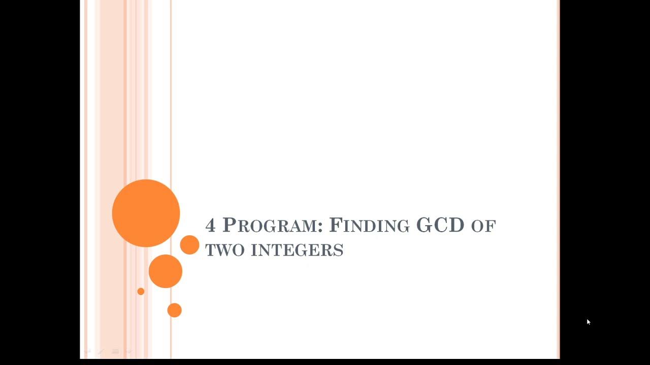 Program4:Finding GCD of two integers and expressing it as a linear ...