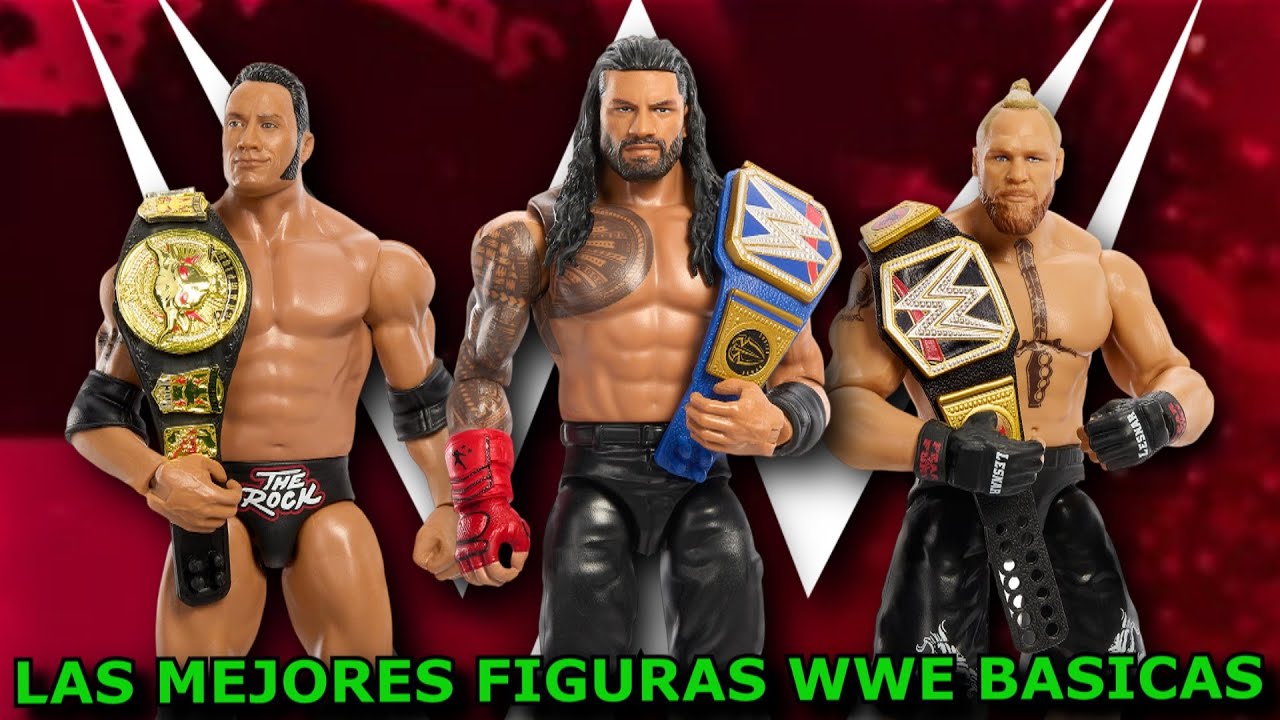 😱 NUEVAS FIGURAS WWE BASICAS con CAMPEONATOS 😱 - ROMAN REIGNS , THE ROCK  Y MAS !!! 