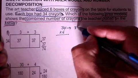 Multiplication with area model and number decomposition
