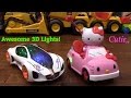 Sanrio Hello Kitty Remote Control And Concept Car Bump And GO W 3D Lights And Sounds