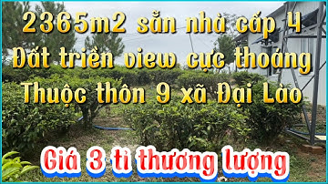 Bán đất kèm nhà tại thôn 9 xã Đại Lào💢đất view cực đẹp thoáng💢đường bê tông tới nơi➡️Giá bán 3 tỉ tl