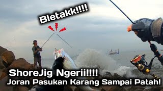 PASUKAN KARANG PATAH!! BAHAYA MAIN SHORE JIG DISINI I Ultralight Fishing Bali Indonesia