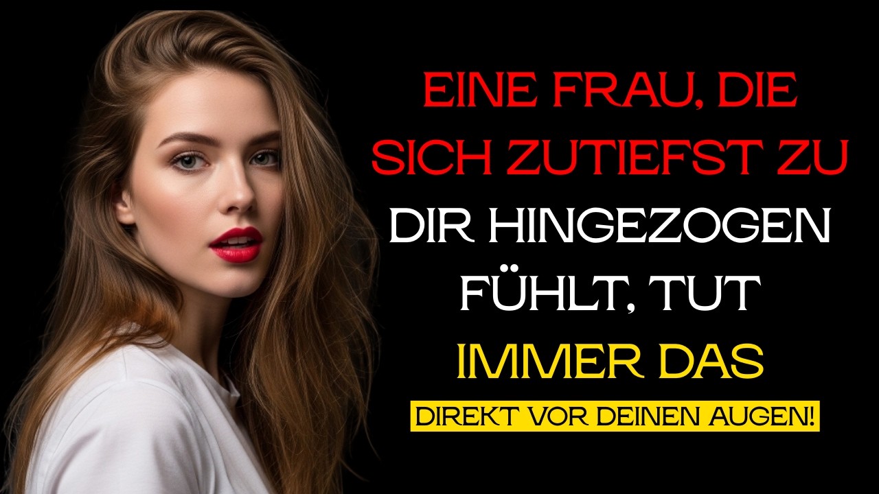 Eine Frau, die sich stark zu dir hingezogen fühlt, tut dies immer vor dir.