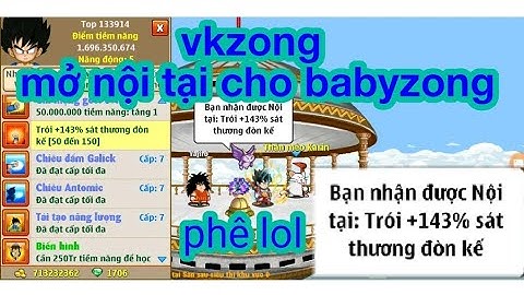 [ngọc rồng online] up đệ tử kaioken lên 50 tỉ (tập 5) - mở nội tại cho babyzong