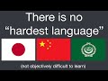 Why there is no hardest language to learn