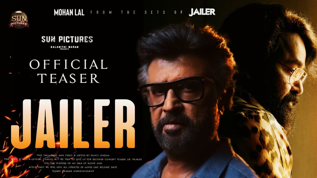 JAILER - Mohanlal first look teaser | Rajnikanth | Shiv Rajkumar, Jailer  teaser trailer Announcement - YouTube