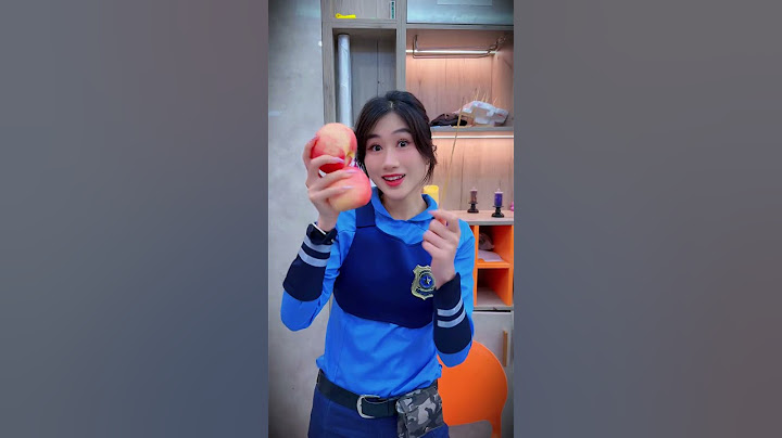 The rabbit stole the apple from the male police officer and stood up#Short #Officer Rabbit #angel