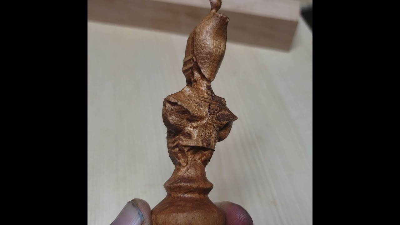 3d Egyptian chess piece - dark Bishop