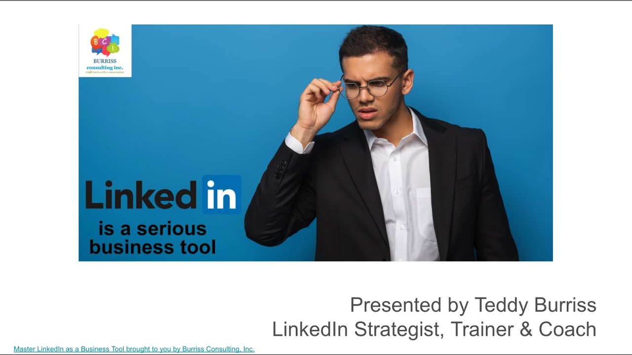 LinkedIn is a Serious Business Tool Webinar - 02/09/21 - 9AM EST ...