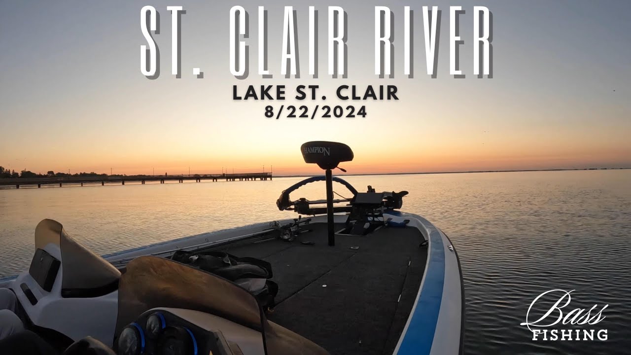 St. Clair River Bass Fishing 8/22/2024