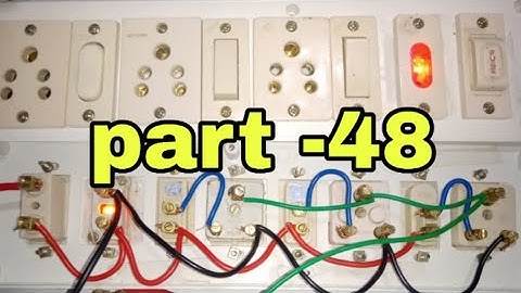 3 Switch 3 socket 1fuse 1indicator board wiring connection || Sinha Electricals