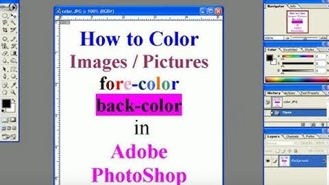 4- Adobe Photoshop Tutorials in Urdu/Hindi - How to Colour Images Pictures - Lunar Computer College