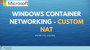 Windows container networking - Custom NAT