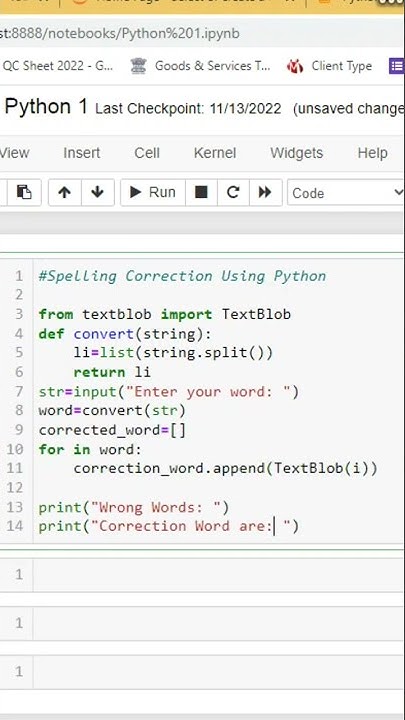 Check Spelling Using Python - YouTube