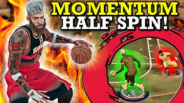NBA 2K17 MOMENTUM HALF SPIN TUTORIAL!! DRIBBLE GOD DRIBBLE MOVES!! AFTER PATCH 12!