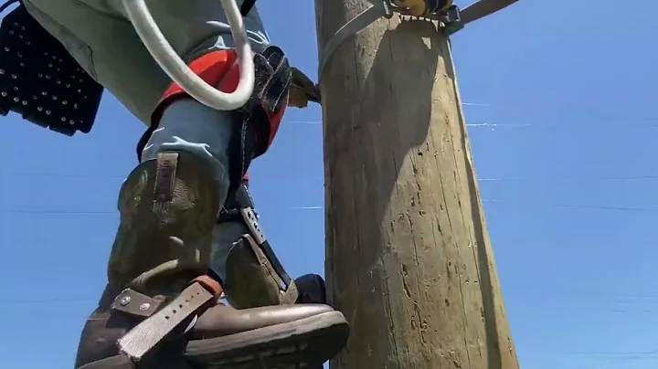 HGTC ELW Patrick Axley pole descending.