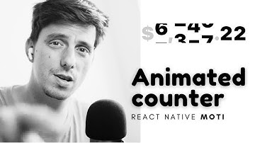 React Native Animated Counter