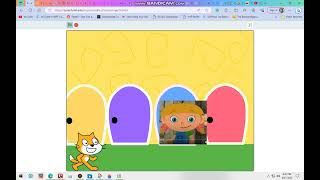 Annie Finds Tristan in one of the Colored Doors in Meet and Greet