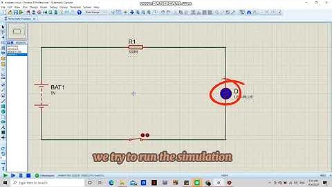 Simple circuit for beginner using proteus 8