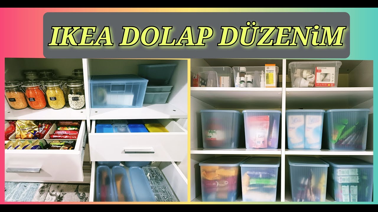 İKEA DÜZENLEME KUTULARIYLA DOLAP DÜZENİ