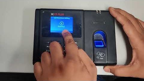 How to download Logs in Pendrive from CPPLUS  CP-MTA-F1043.3043Biometric #cpplus #timeattendance