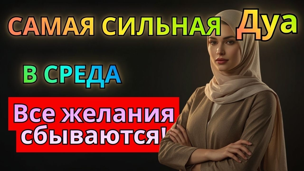 📢САМАЯ СИЛЬНАЯ Дуа в СРЕДА ДАЕТ УВАЖЕНИЕ, БОГАТСТВО, РИЗК, ДЕНЬГИ, УСПЕХ И СЧАСТЬЕ! #дуа