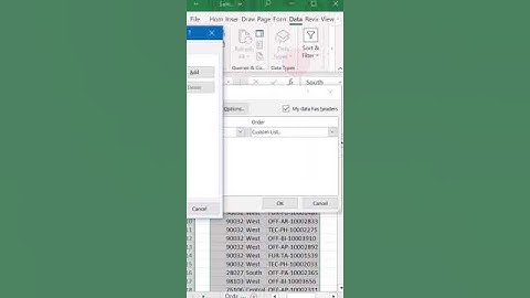 HOW TO CREATE CUSTOM SORT LIST IN EXCEL #shortvideo #shorts #short #youtube #youtubevideos #learning