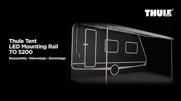 RV Awning Tents - Thule Tent LED Mounting Rail - Disassembly