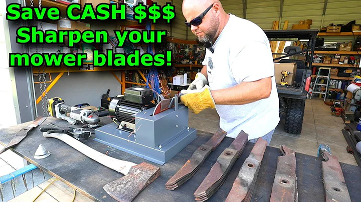STOP tossing mower blades! Sharpening mower blades and saving cash $$$$ #789