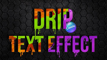 Colorful Drip Text Effect Typography Canva Tutorial