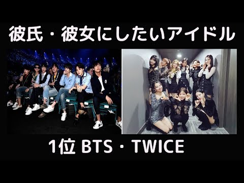 彼氏・彼女にしたいアイドル1位は？BTSとTWICE！