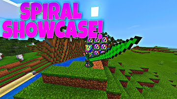Minecraft: SPIRAL LUCKY BLOCK! (BOSS DUNGEONS, MODDED WEAPONS & ARMOR, CANDY & MORE!) Addon Showcase