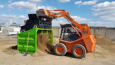 Cribado de tierras con DB-40. Rápida, económica y robusta.