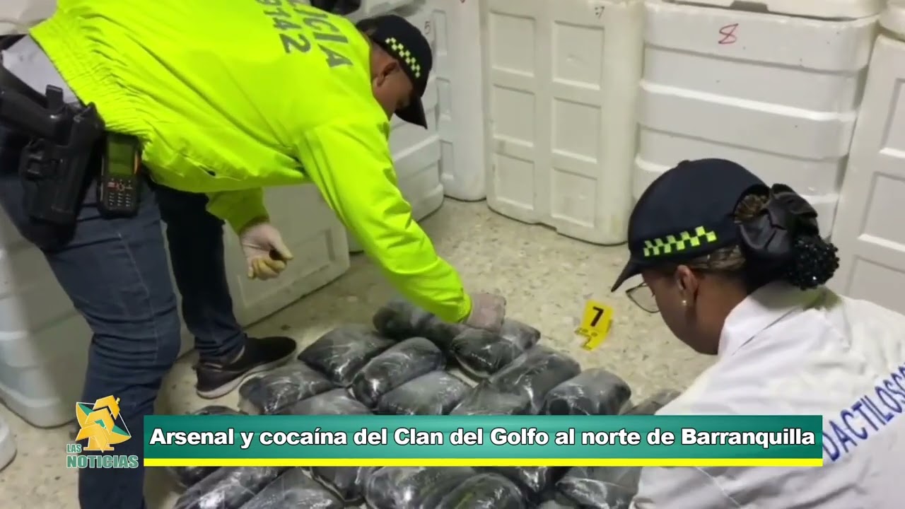 ARSENAL Y COCAÍNA DEL CLAN DEL GOLFO AL NORTE DE BARRANQUILLA