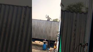 22 feat container lite weight km rate me|tata truck container|tata 1916|ac wali pickup#shorts#viral