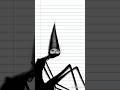 Day 2 Of Traumatizing My Math Teacher #art #horror #drawing #viralshorts