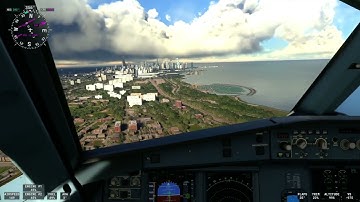 Microsoft Flight Simulator 2020 Chicago Meigs Field KCGX Approach and Landing Failure