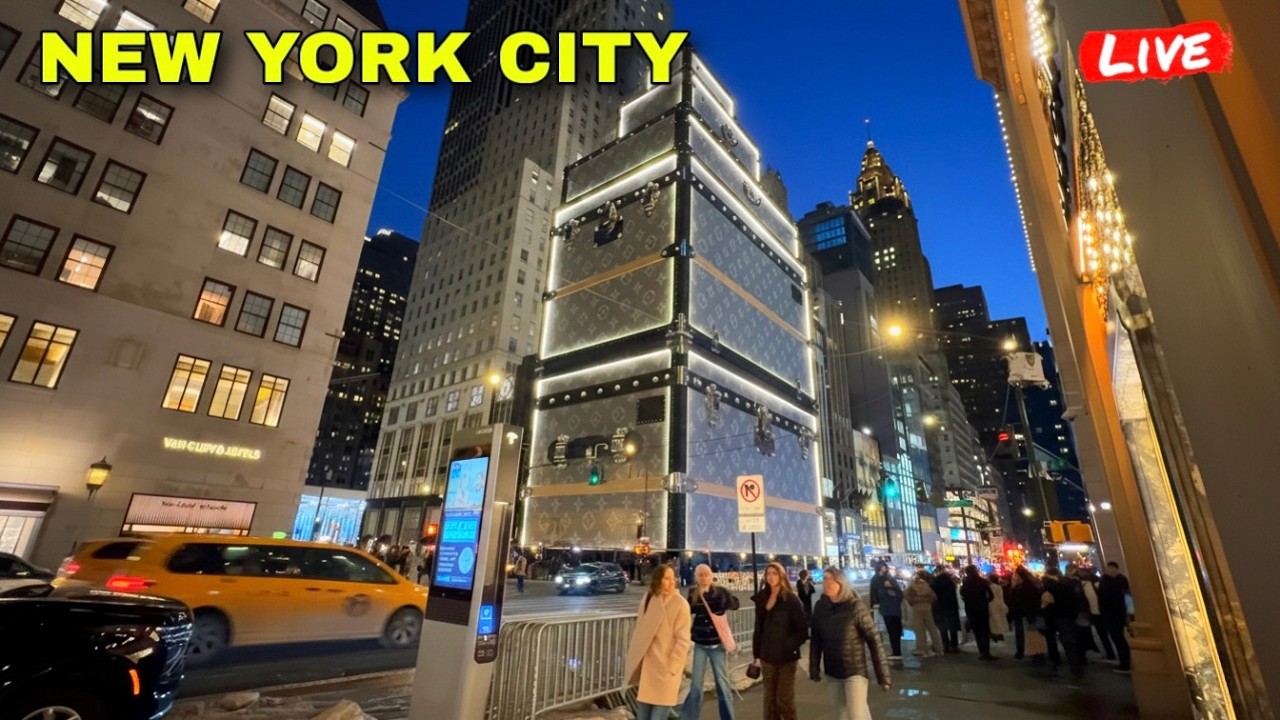 IRL New York City Sunday Evening Walk In Manhattan (15th February 2026)