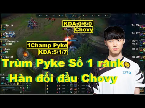 Video Kèo Cực Căng Khi Chovy Đối Đầu Boy One Champ Pyke Số 1... - youtube