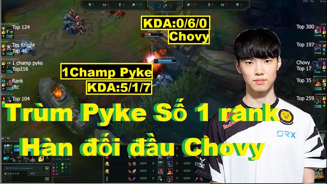 Kèo Cực Căng Khi Chovy Đối Đầu Boy One Champ Pyke Số 1 Thách Đấu Hàn