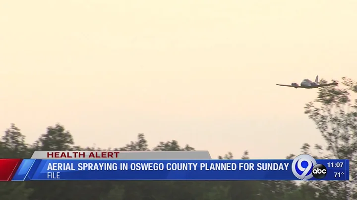 Aerial spraying in Oswego Co. planned for Sunday
