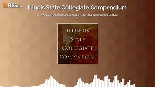 Intermediate Financial Management, FIL 341-004, Autumn 2024, Lecture 22
