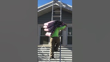 Roofers in the World of OSHA Violations. Having too much faith in a ladder. #roofing #safety