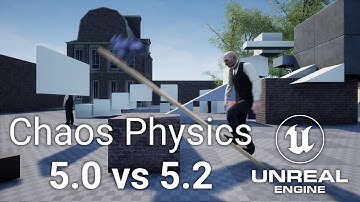 Unreal Engine | Physics test (5.0 vs 5.2)