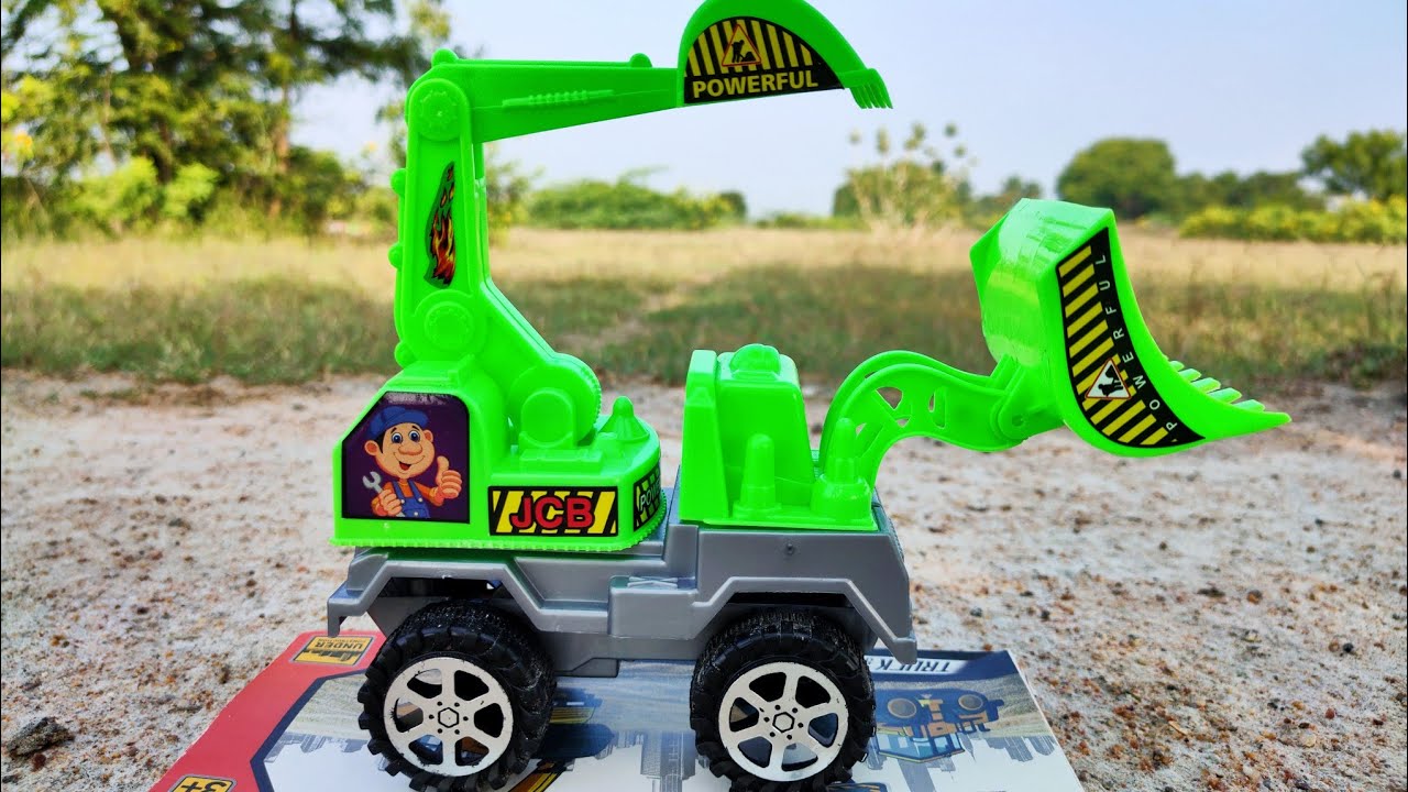 New Green Toy Excavator unboxing video | Toy Excavator unboxing | Toy video for you tube |Toyz Ology