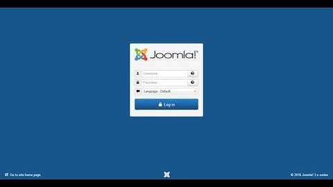 Joomla Login Logout