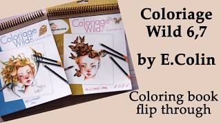 Coloriage Wild 6 and 7 by Emmanuelle Colin - Coloring book flip through  #adultcoloring screenshot 2