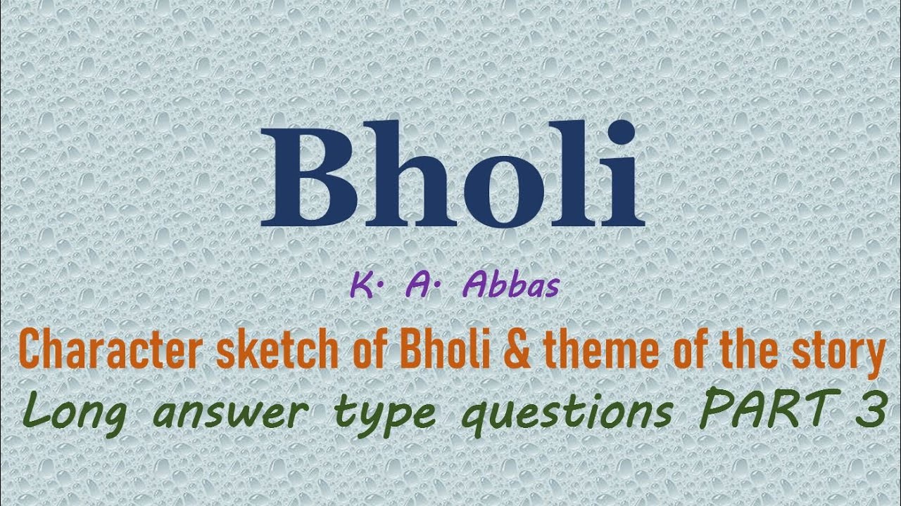 PDF Question Character Sketch Of Bholi  middot PDF fileQuestion Character  Sketch Of Bholipdf  proposal because she did  character sketch of  Natalya in about  DOKUMENTIPS