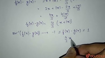 Suppose f, g, and h be three real valued function defined on R.Let f(x) = 2x + |x|, g(x) = (1)/(...