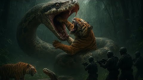 Giant Python vs. Tiger: The Impossible Rescue! (MUST WATCH) #viral #shocking